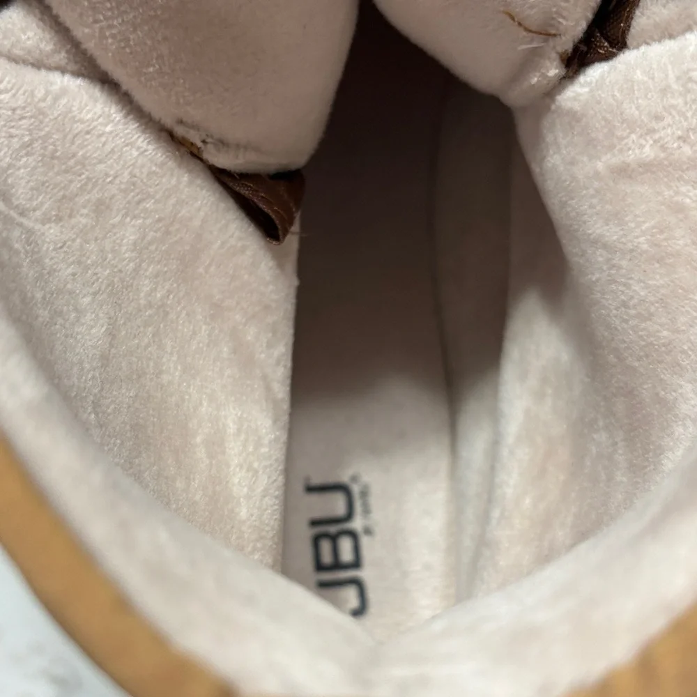 JBU Men's Tan and Dark Brown Rain Boots